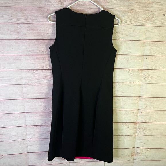 Worthington Pink Black Dress Size Medium - Picture 6 of 7